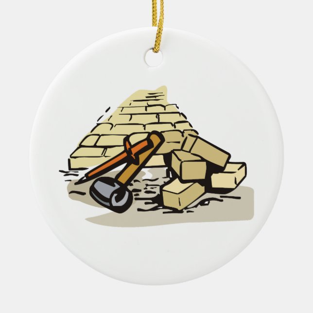 BRICK MASONRY CERAMIC ORNAMENT (Front)