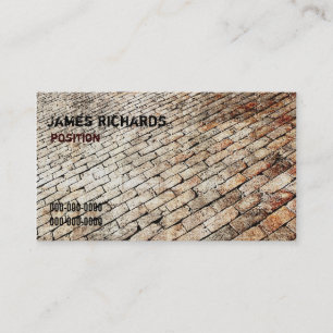 brick paving design business card