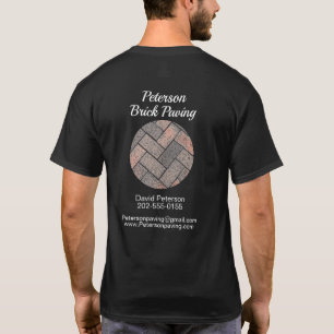 Brick Paving Driveway Construction Business T-Shirt