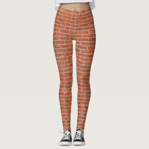 brick print leggings