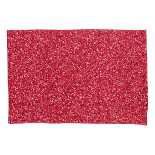 Brick Red Glitter Pillowcase