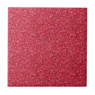Brick Red Glitter Tile