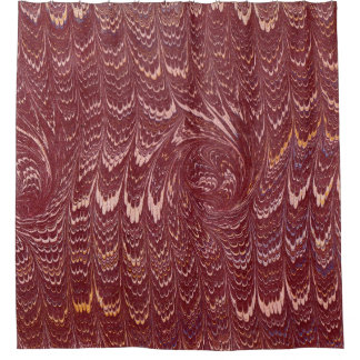 brick red marble print