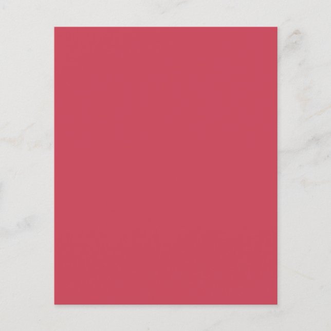 Brick red (solid colour)  flyer (Front)