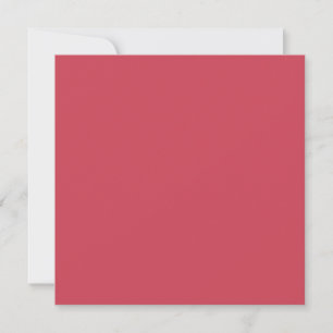 Brick red (solid colour) holiday card