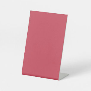 Brick red (solid colour) pedestal sign