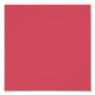 Brick red (solid colour) photo print