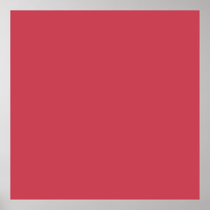 Brick red (solid colour) poster