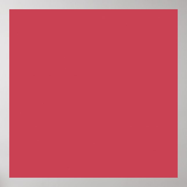 Brick red (solid colour)  poster (Front)
