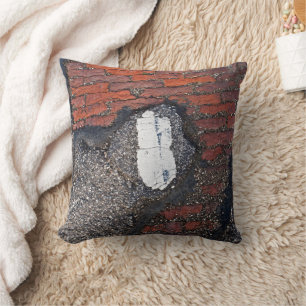 Brick Road Throw Pillow