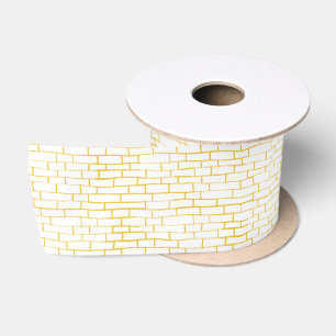 Brick Road - transparent & Yellow Satin Ribbon