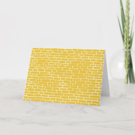 Brick Road - Yellow & transparent Card
