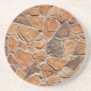 Brick, Rock, Stone Series---Flat Stone Coaster