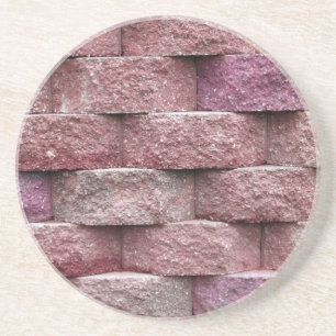 Brick, Rock, Stone Series---Pink Stone Coaster