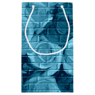 Brick Roses 01 Light Blue-Small Gift Bag