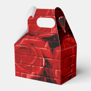 Brick Roses 02 Red-Gable Style Favour Box