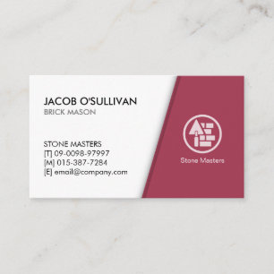 Brick Stone Mason Construction Business Card