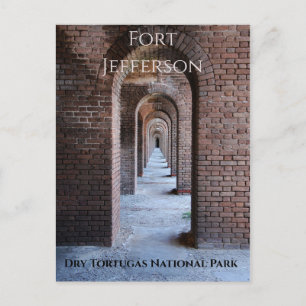 Brick Walkway Arches, Fort Jefferson, Dry Tortugas Postcard