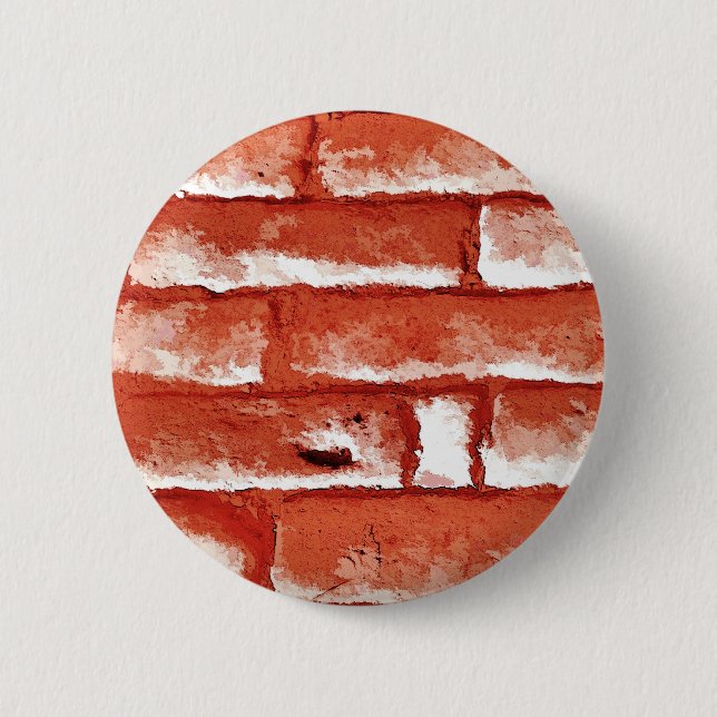 BRICK WALL 2 INCH ROUND BUTTON (Front)