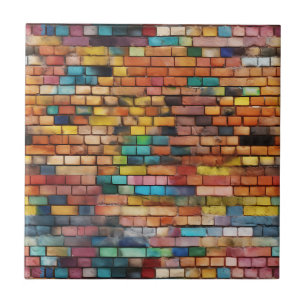 Brick Wall 3D Ceramic Tile