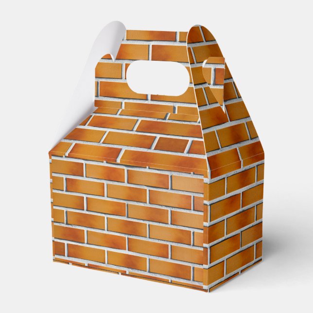 Brick wall background favor box (Front Side)