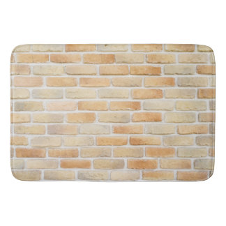 Brick wall bath mat