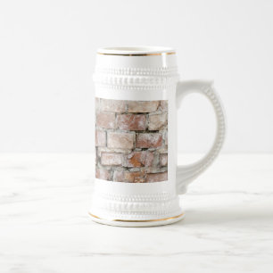 Brick wall beer stein
