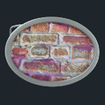 BRICK WALL    BELT BUCKLE<br><div class="desc">An art design of an old cottage brick wall.</div>