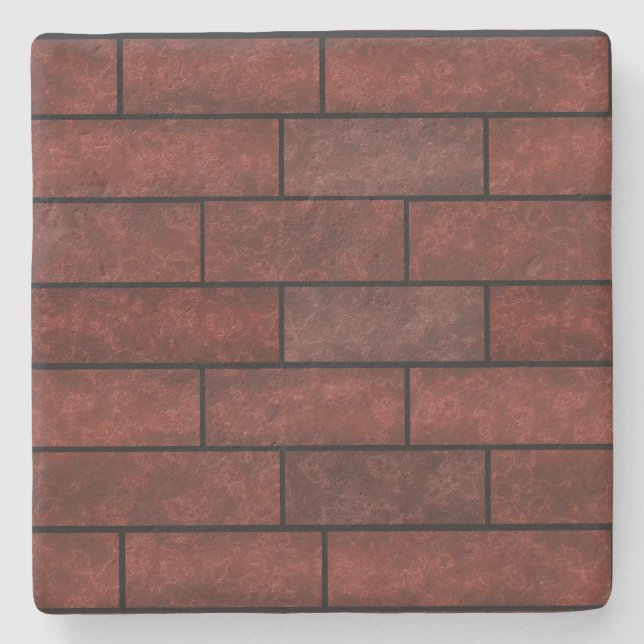 Brick wall , brick stone coaster (Front)