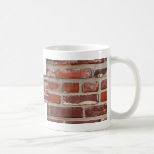 Brick wall brick texture customize the words coffee mug