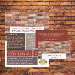 Brick Wall, Building Firm, Builders Advertising Flyer<br><div class="desc">Brick Wall,  Building Firm,  Builders Advertising Flyers By The Business Card Store.</div>