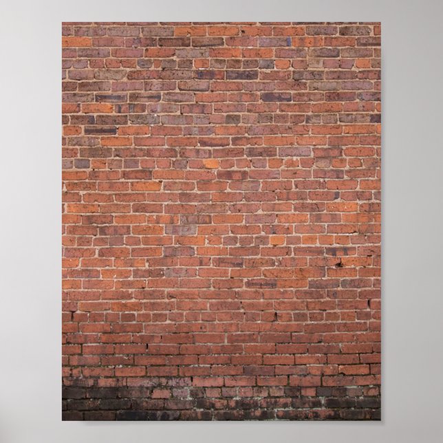 Brick Wall building Poster (Front)