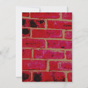 Brick wall card