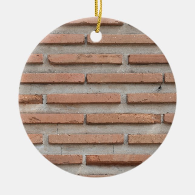 Brick wall ceramic ornament (Front)