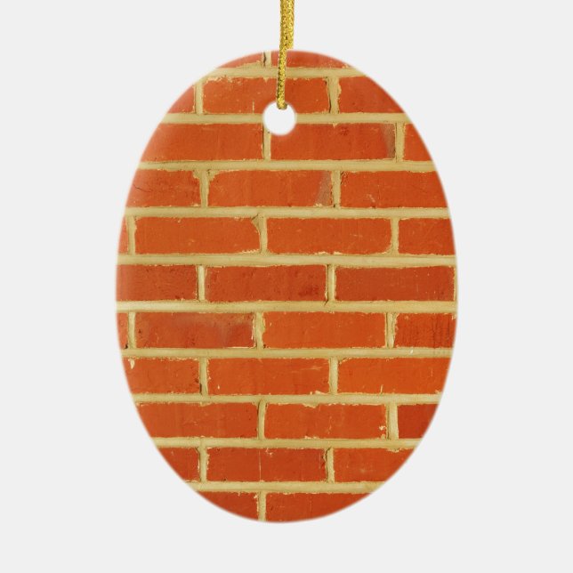 Brick wall ceramic ornament (Front)
