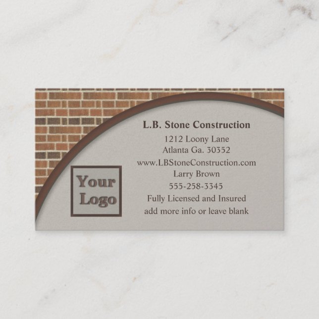 Brick Wall Collection Business Card (Front)