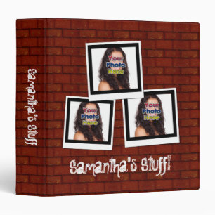 Brick Wall Custom Photo Snapshot Binder