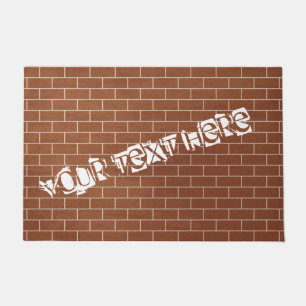 Brick Wall Doormat - Custom Text