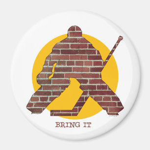 Brick Wall Goalie Magnet