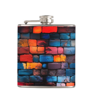Brick Wall Hip Flask