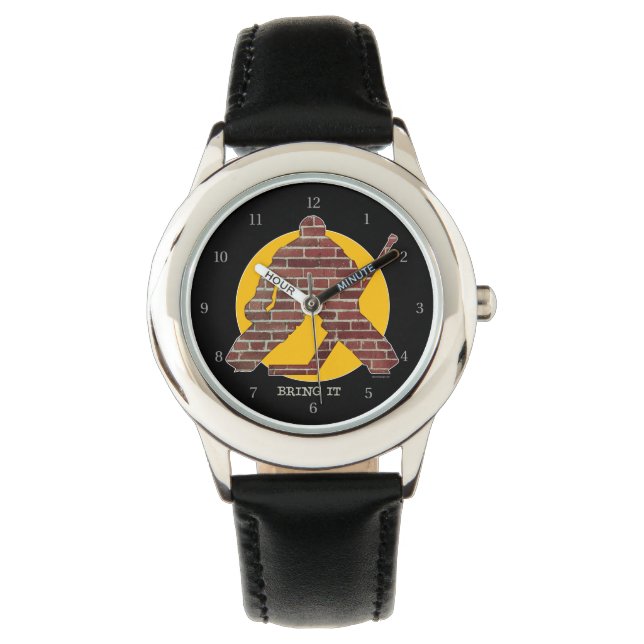 Brick Wall Hockey Goalie Watch (Front)