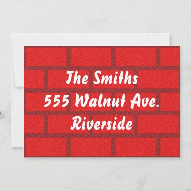 Brick Wall Invite (Front)