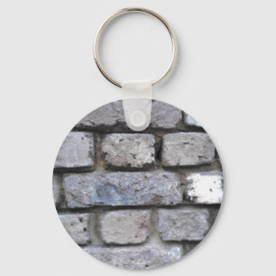 Brick wall keychain