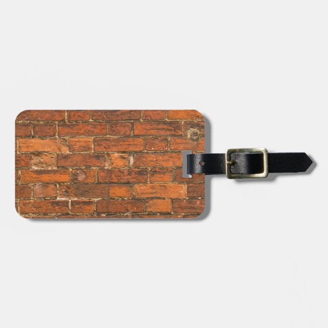 Brick Wall Luggage Tag (Front Horizontal)