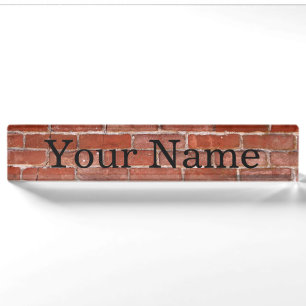 Brick Wall Nameplate