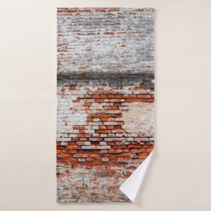 brick wall on the roadabandoned, abstract, aged, bath towel