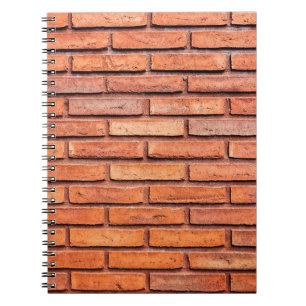 Brick wall orange brick wall brick notebook