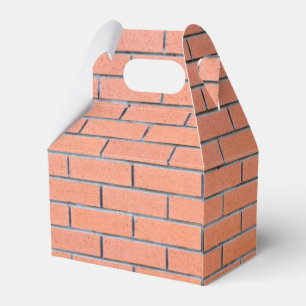 Brick wall pattern favor box