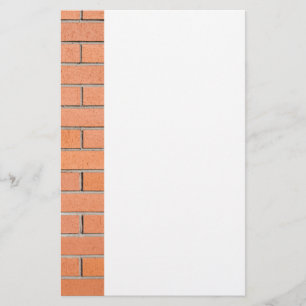 Brick wall pattern stationery