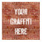 Brick Wall Personalized Graffiti Custom Poster